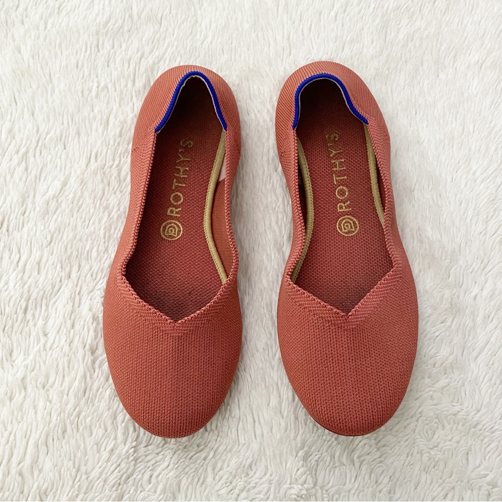 Rothy’s Women’s Size 10 Ballet Round Toe Flat Shoe Copper Retried